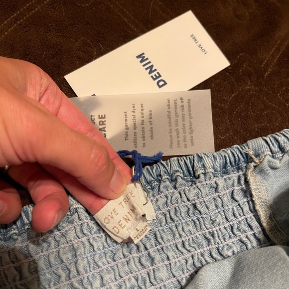 Love Tree Denim Strapless Top - Picture 5 of 8